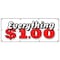 Signmission EVERYTHING 1 DOLLAR BANNER SIGN one huge sale store shop dollar B-96 Everything 1 Dollar - alternate 1
